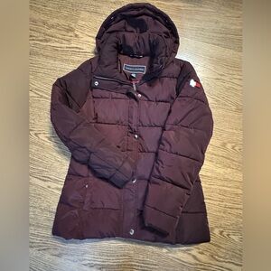 Tommy‎ Hilfiger Women's Burgundy Red / Purple Puffer Coat Size XS